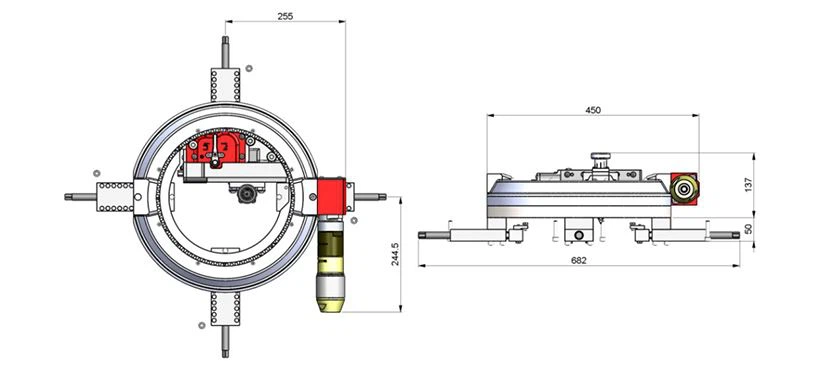FDG300E Portable flange facer machine-JOYSUNG